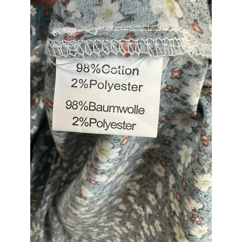 Scarlet Darkness Girls Colonial Prairie Cottagecore Dress Floral Pioneer Sz 10Y - Picture 6 of 12